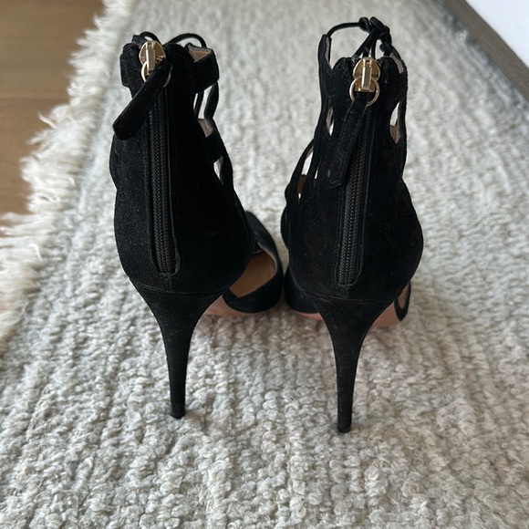 Aquazzura Black Suede Lace up Pumps main image 0